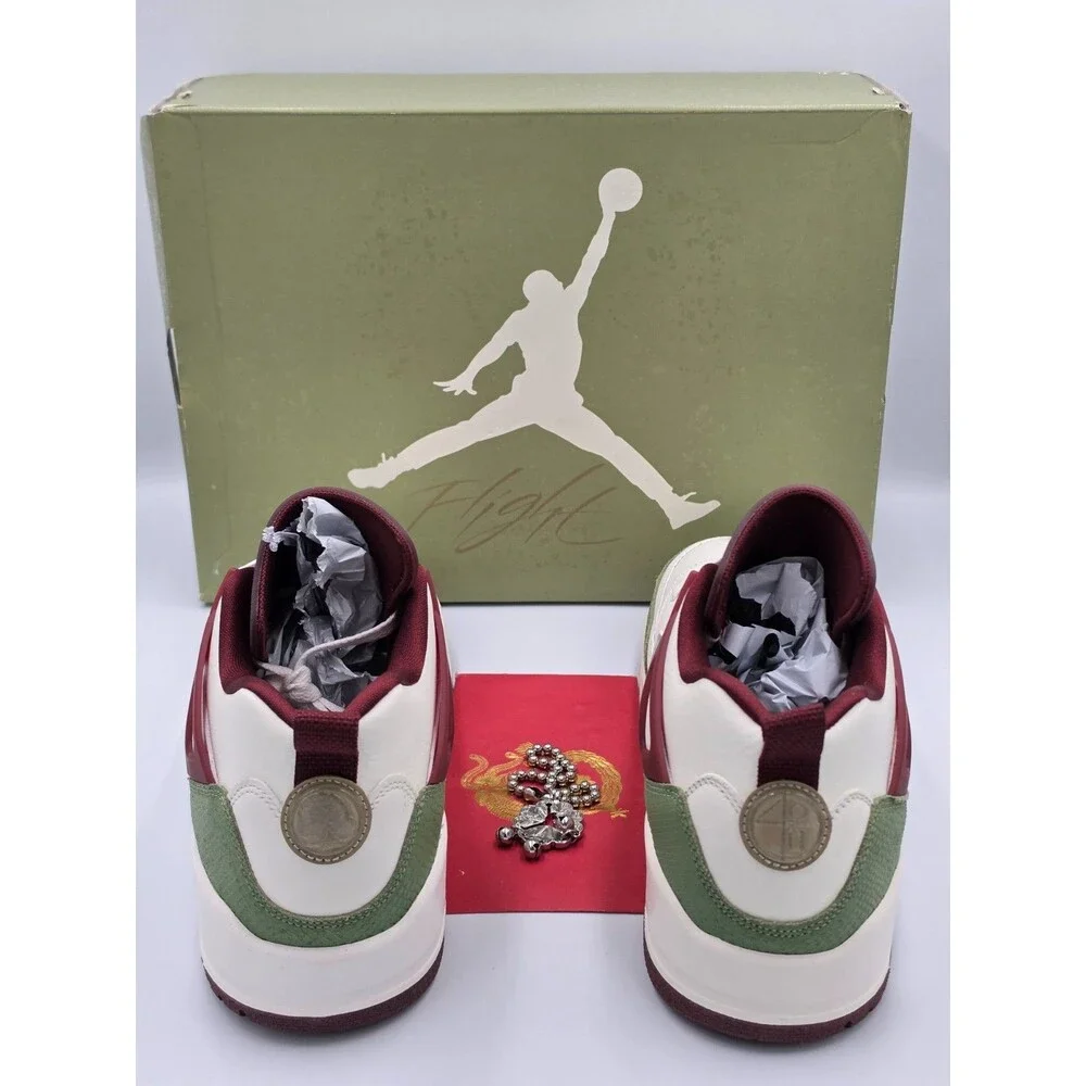 Jordan Spizike Low CNY Year of Dragon Sail Green Red Men’s 12 FJ6372-100